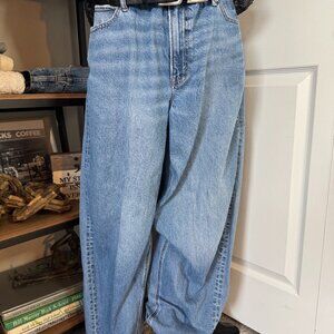 American Eagle "Strigid" Low Rise Baggy Barrel-legged Jeans - Size 8